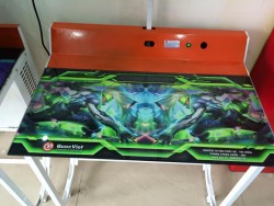 Bàn chuyên game kính cường lực, âm 1 cấp khổ 75 dán decal