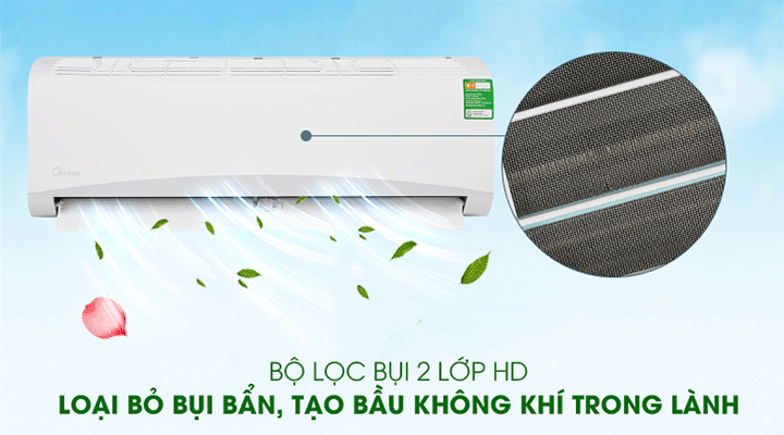 Điều h&ograve;a Midea 12000btu 1 chiều MSAFII-13CRN8