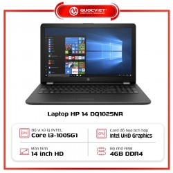 Laptop HP 14 DQ1025NR (i3-1005G1/4GB Ram/128GB SSD/14inch/Win10)