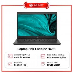 Laptop Dell Latitude 3420-L3420I3SSD CTO (i3-1115G4/8GB/256GBSSD/14 inch)