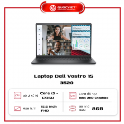 Laptop Dell Vostro 15 3520 5M2TT2  (i5-1235U/8GB/512GB/15.6 FHD/W11/OF/Xám) 
