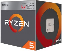CPU AMD Ryzen 5 2400G 3.6 GHz (3.9 GHz with boost) /  4 cores 8 threads / Radeon Vega 11 / socket AM4 